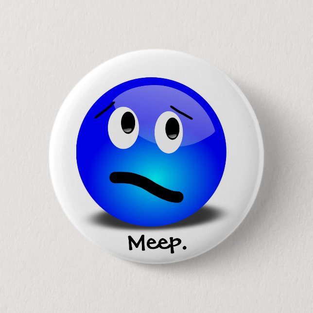 Meep 6 Cm Round Badge (Front)