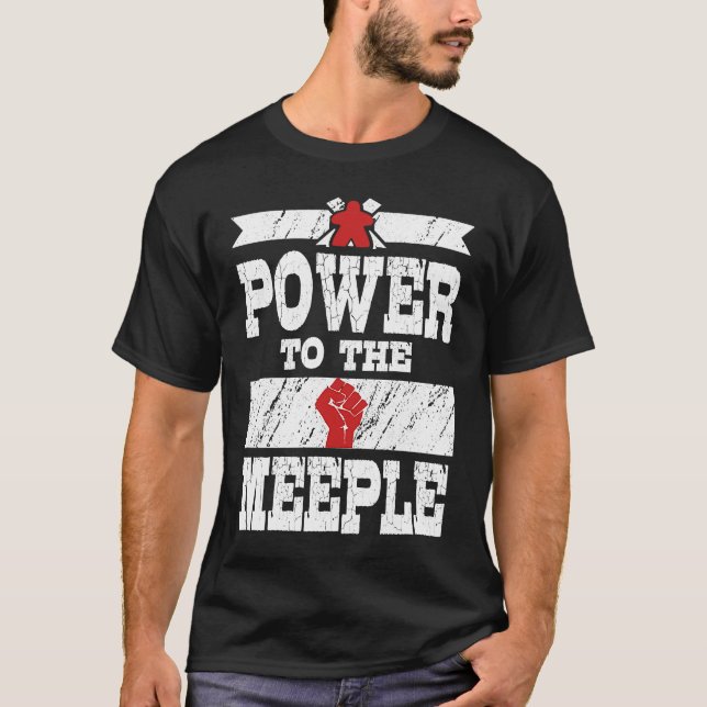 Meeple War Board Game Power  for Men Women and Kid T-Shirt (Front)