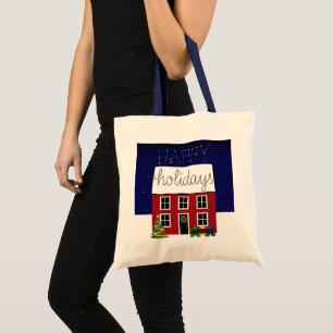 Meeples Home for the Holidays Basic Tote Bag