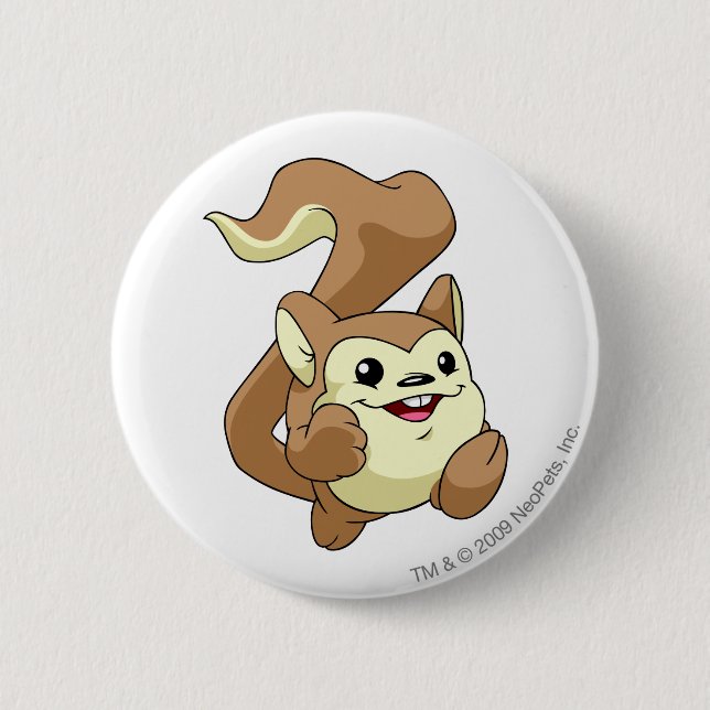 Meerca Brown 6 Cm Round Badge (Front)
