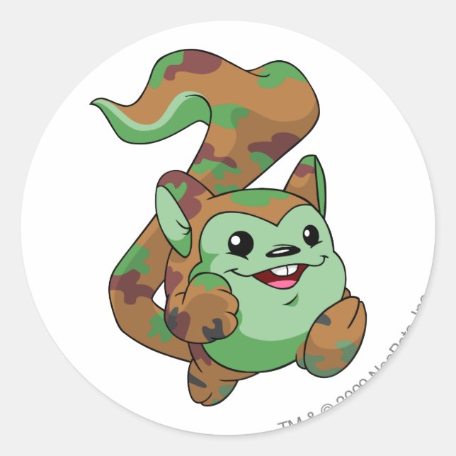 Meerca Camouflage Classic Round Sticker (Front)