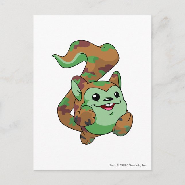 Meerca Camouflage Postcard (Front)