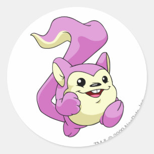 Meerca Pink Classic Round Sticker