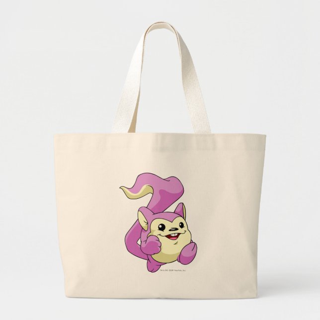 Meerca Pink Large Tote Bag (Front)