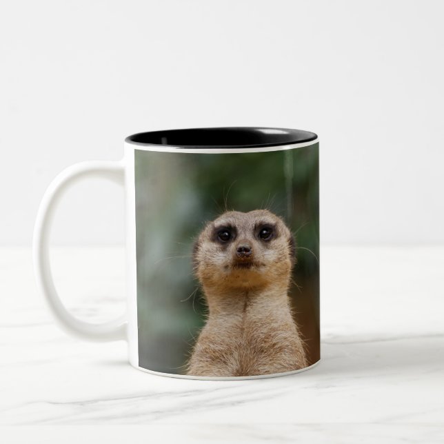 Meerkat 001 Two-Tone coffee mug (Left)