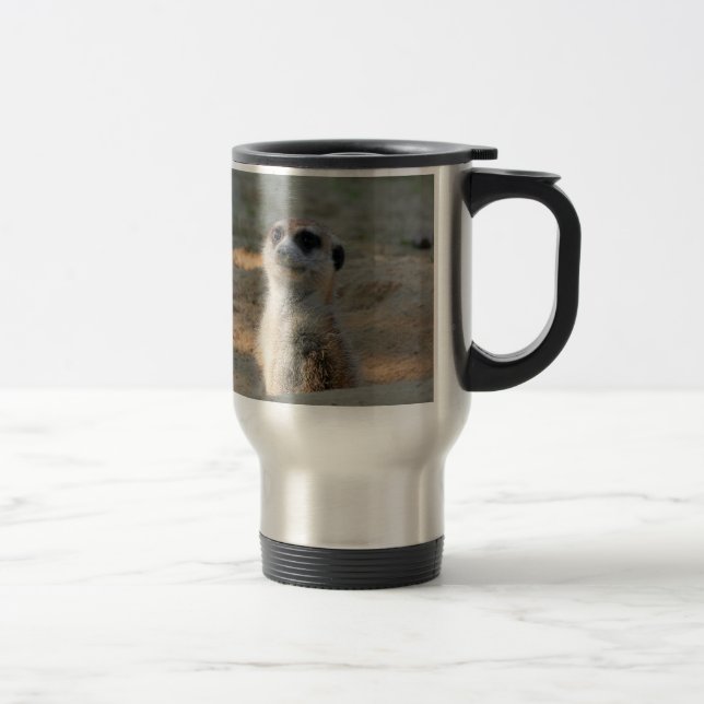 Meerkat 004 travel mug (Right)