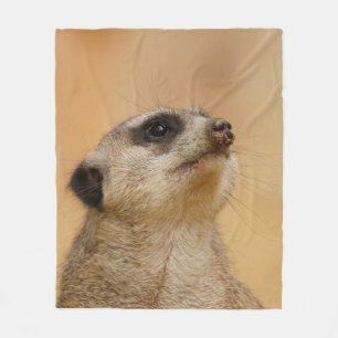 Meerkat 011 fleece blanket