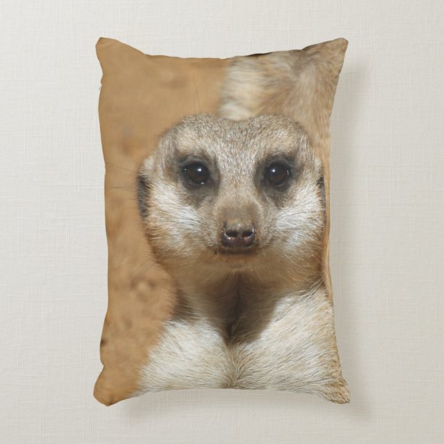 Meerkat 016 decorative cushion (Front(Vertical))