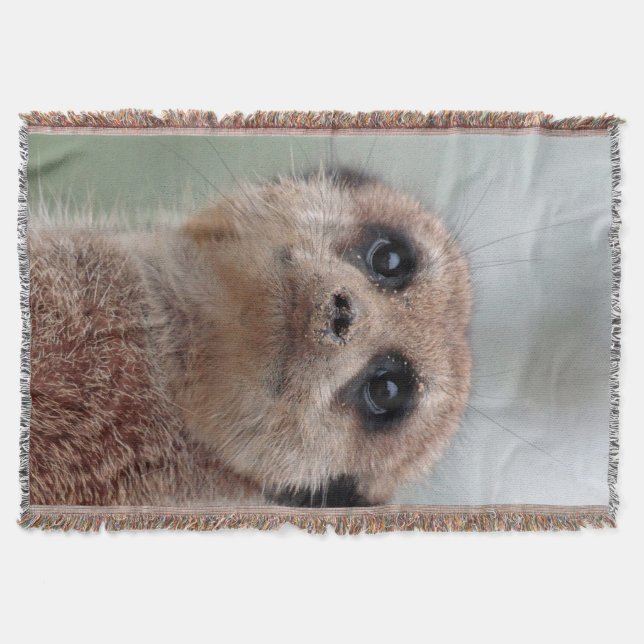 Meerkat 020 throw blanket (Front)