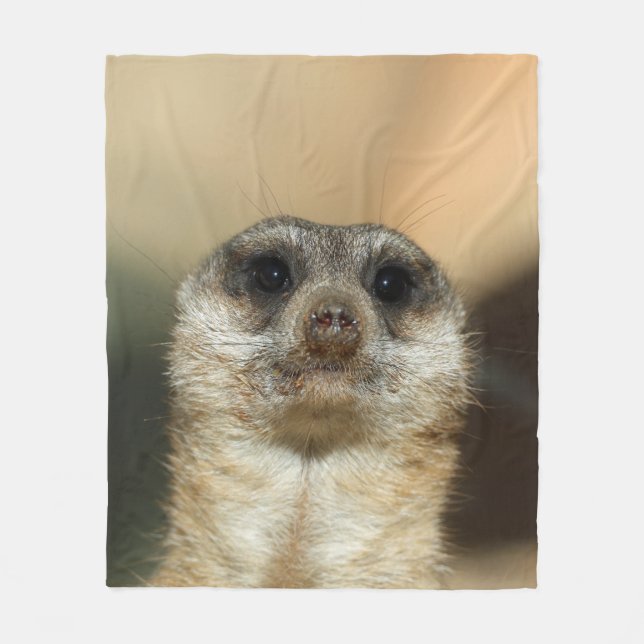 Meerkat 023 fleece blanket (Front)