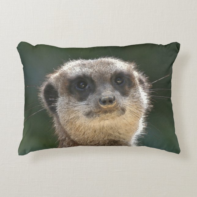 Meerkat 068 decorative cushion (Front)