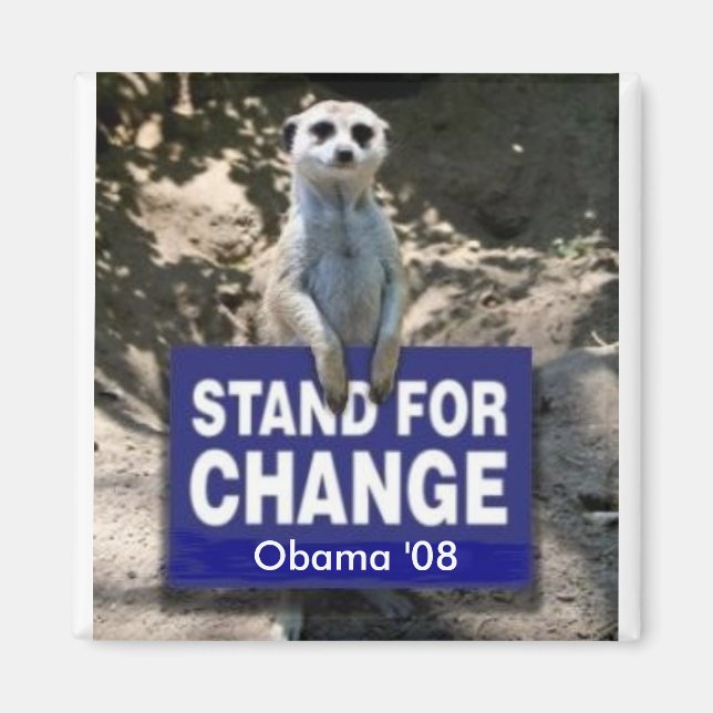 Meerkat 4 Obama Magnet (Front)