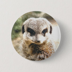 MEERKAT 6 CM ROUND BADGE