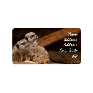 Meerkat Address Sticker
