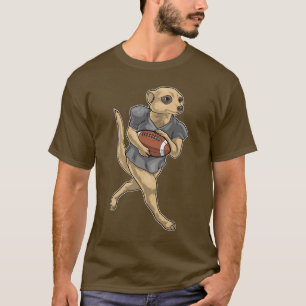 Meerkat American Football Sports T-Shirt