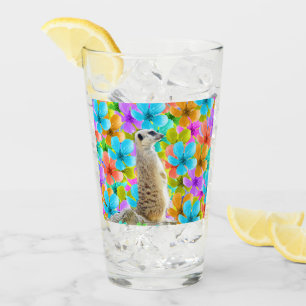 Meerkat And Blossoms, Glass