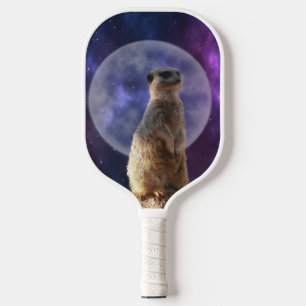 Meerkat And Full Moon, Pickleball Paddle