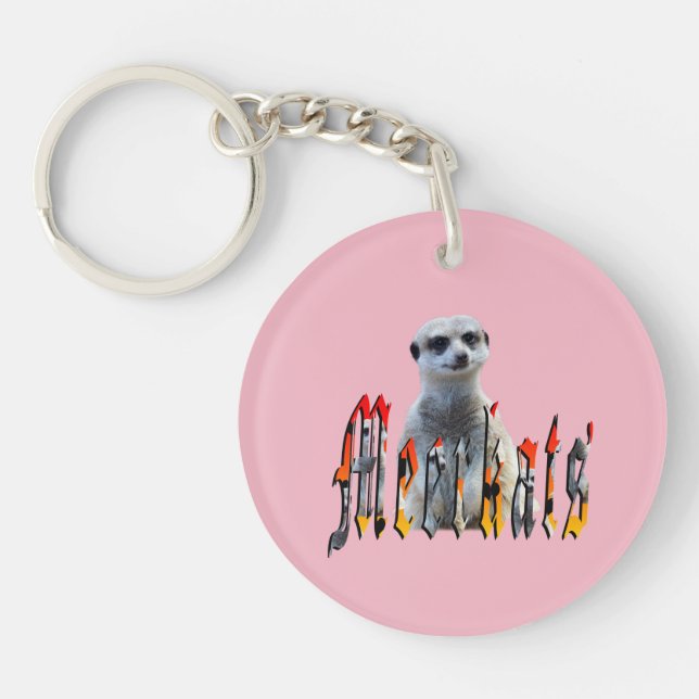 Meerkat And Meerkats Logo, Key Ring (Front)