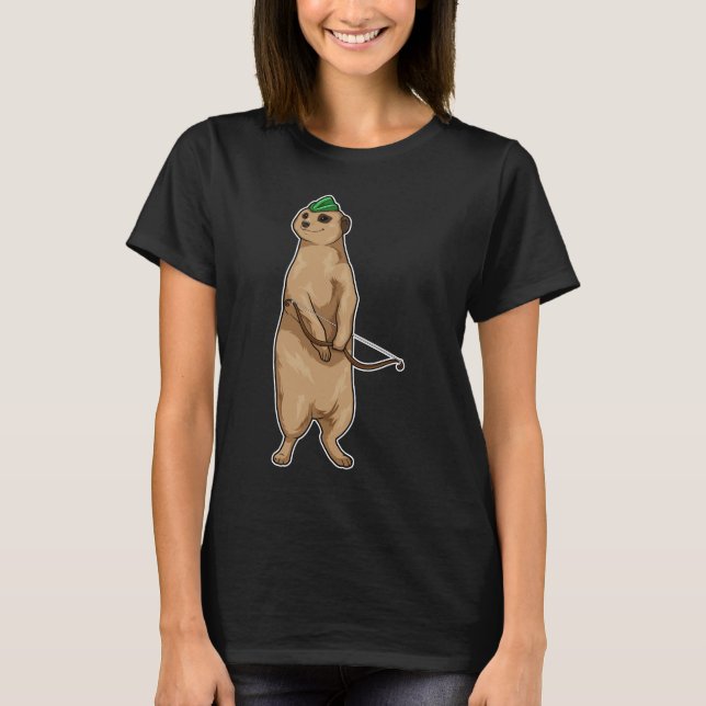 Meerkat Archer Bow T-Shirt (Front)