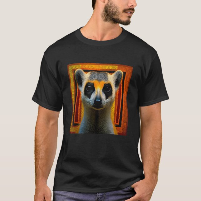 Meerkat Artwork  Animal Meerkat 2 T-Shirt (Front)