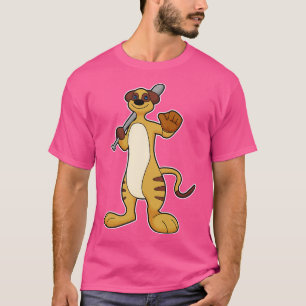 Meerkat as Baseball player with Baseball bat T-Shirt