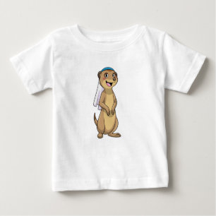 Meerkat as Bride with Veil Baby T-Shirt