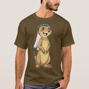 Meerkat as Bride with Veil T-Shirt