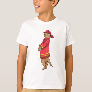 Meerkat as Firefighter with Helmet T-Shirt