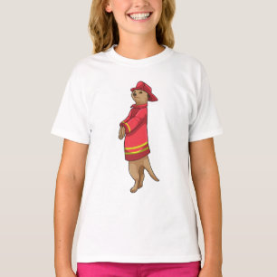 Meerkat as Firefighter with Helmet T-Shirt