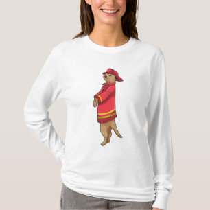 Meerkat as Firefighter with Helmet T-Shirt