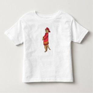 Meerkat as Firefighter with Helmet Toddler T-Shirt