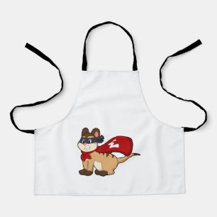 Meerkat as Hero with Mask Apron
