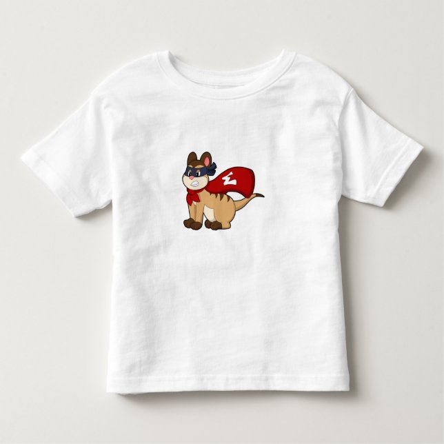 Meerkat as Hero with Mask Toddler T-Shirt (Front)