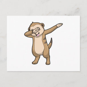 Meerkat as Hip Hop Dance Dab Postcard