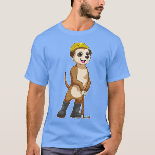 Meerkat as Miner with Pickaxe T-Shirt