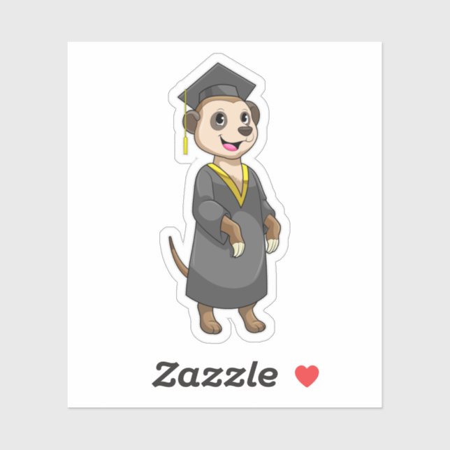 Meerkat as Student with Diploma (Sheet)