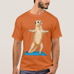 Meerkat at Fitness Stretching exercise T-Shirt