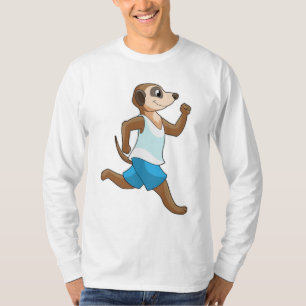Meerkat at Running Sports T-Shirt