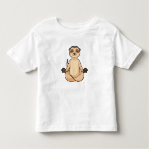 Meerkat at Yoga Meditation Toddler T-Shirt