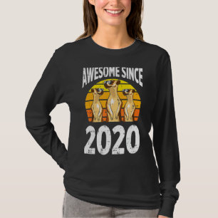 Meerkat Awesome Since 2020 2nd Birthday 2 Years Ol T-Shirt