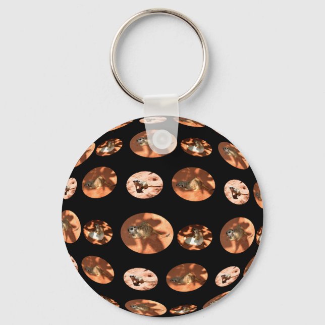 Meerkat Ball Shape, Keyring (Front)