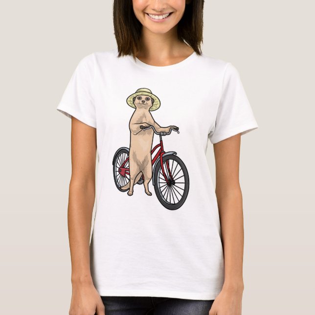 Meerkat Bicycle T-Shirt (Front)