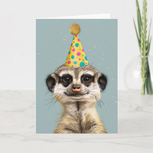 Meerkat Birthday Party Greeting Card