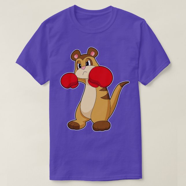 Meerkat Boxer Boxing gloves 2 T-Shirt (Design Front)