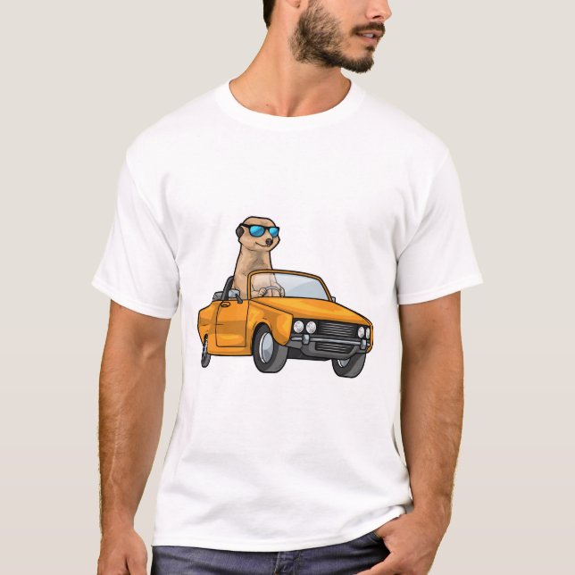 Meerkat Car T-Shirt (Front)