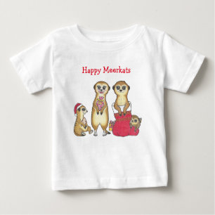 Meerkat Christmas Holiday Baby T-Shirt