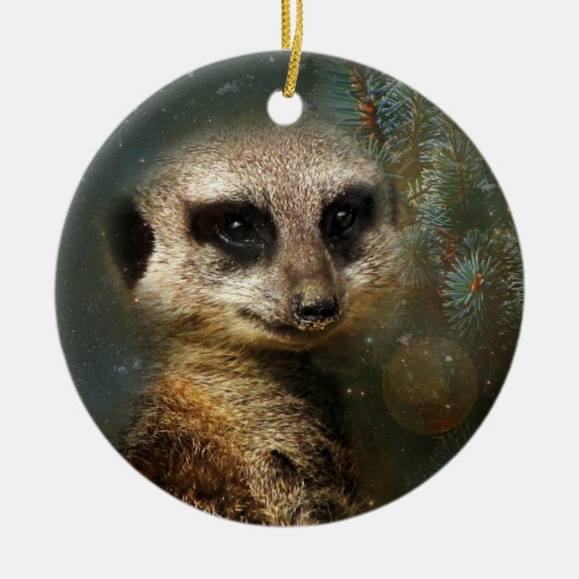 Meerkat Christmas Ornament (Front)