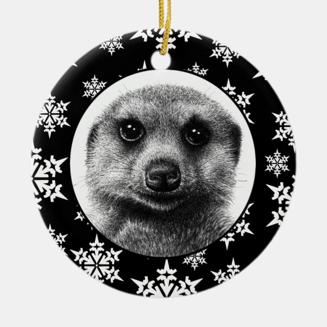 Meerkat Christmas Ornament (Front)
