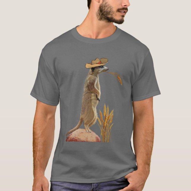 Meerkat Cowboy T-Shirt (Front)