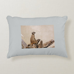 Meerkat Custom Polyester Accent Cushion